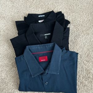 Bundle of 3 dress shirts   for men size L
